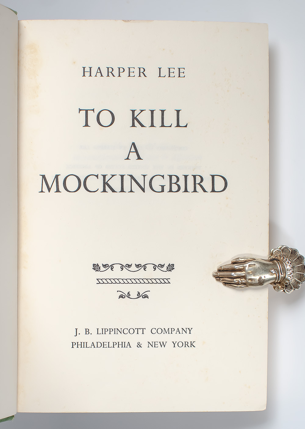 To Kill A Mockingbird.