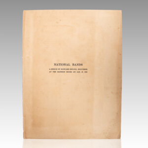 National Bands: A Speech by Rudyard Kipling.