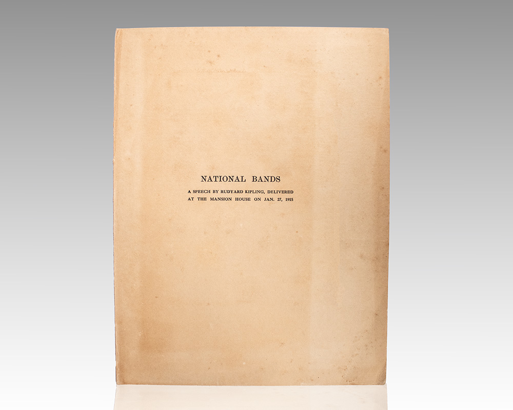 National Bands: A Speech by Rudyard Kipling.