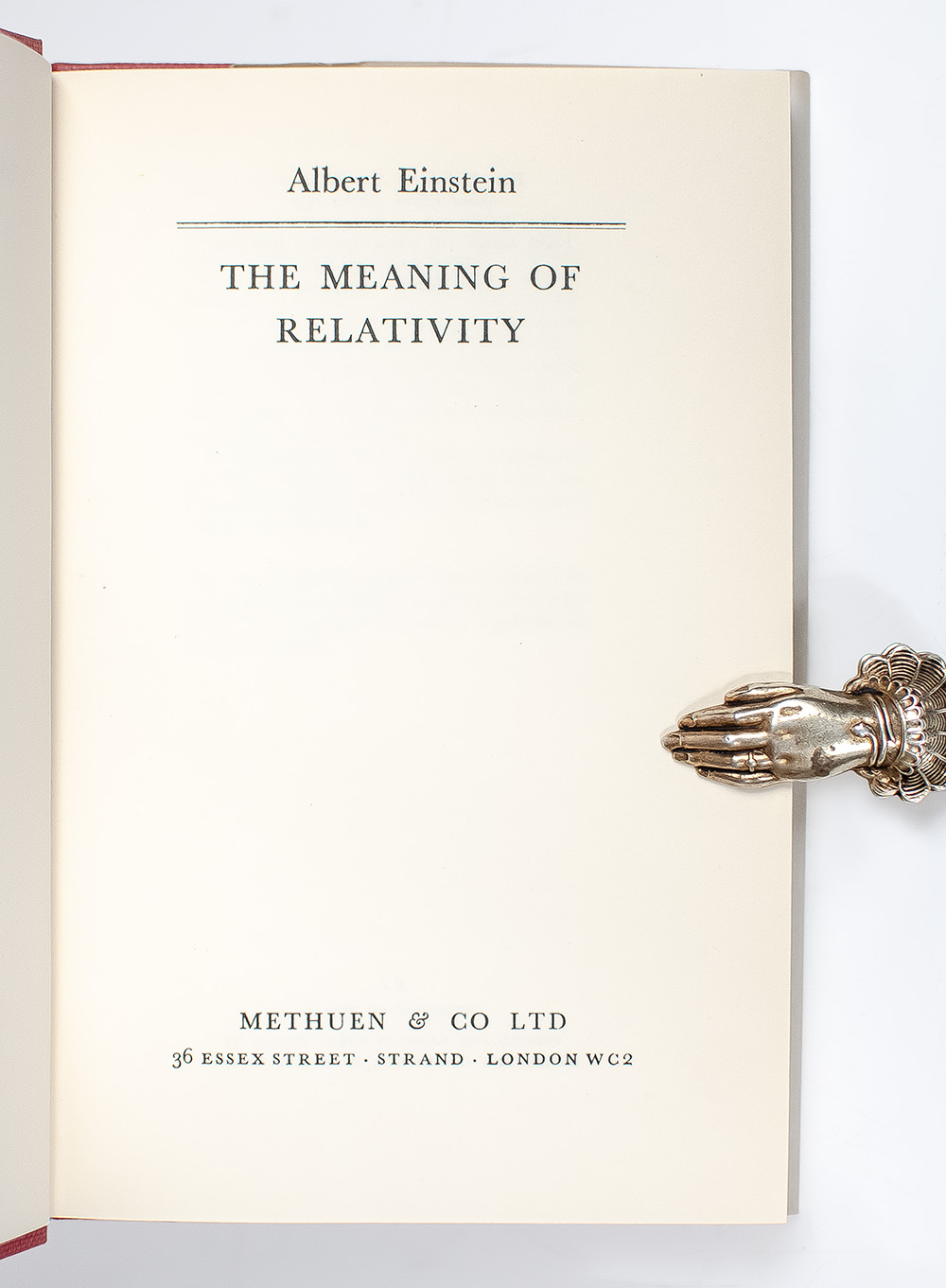 The Meaning of Relativity.