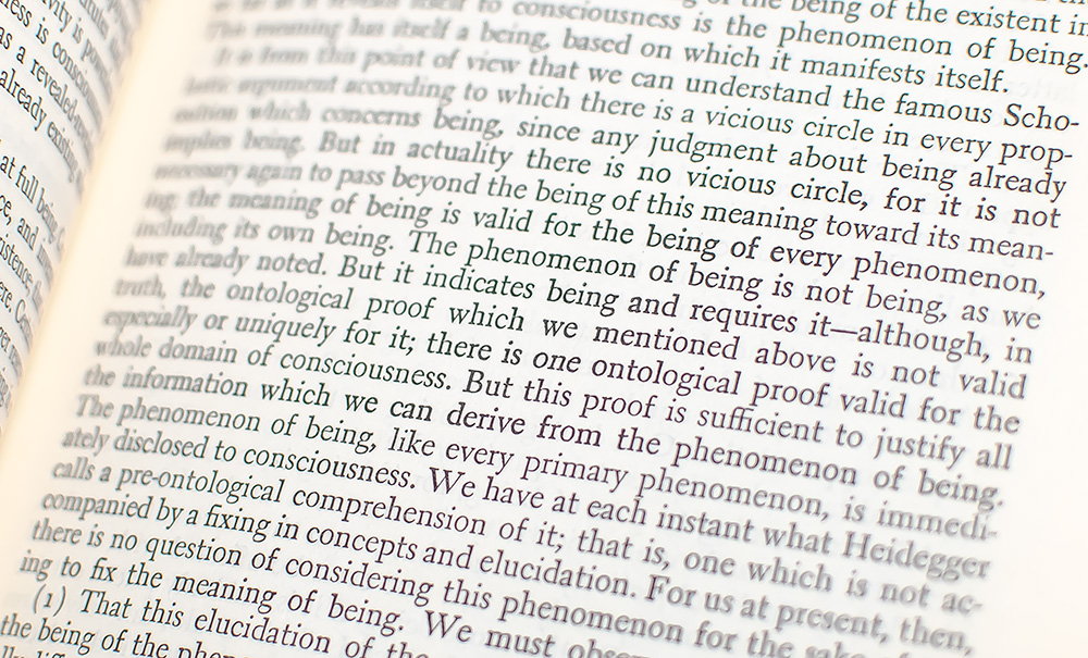 Being and Nothingness.