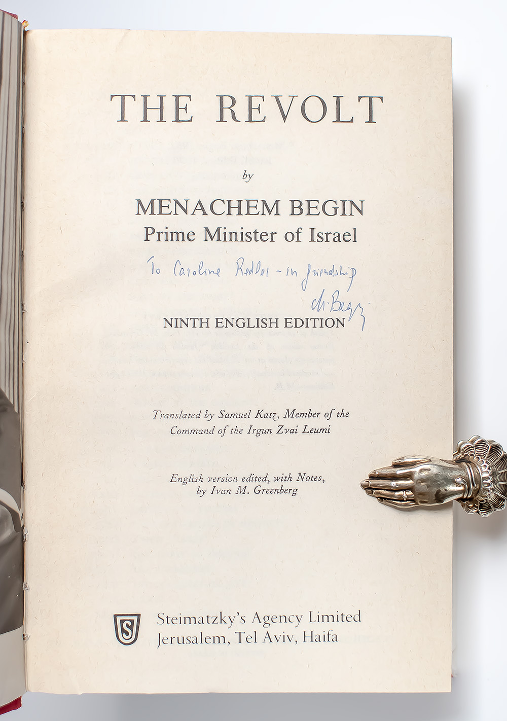 Revolt: The Story of the Irgun.