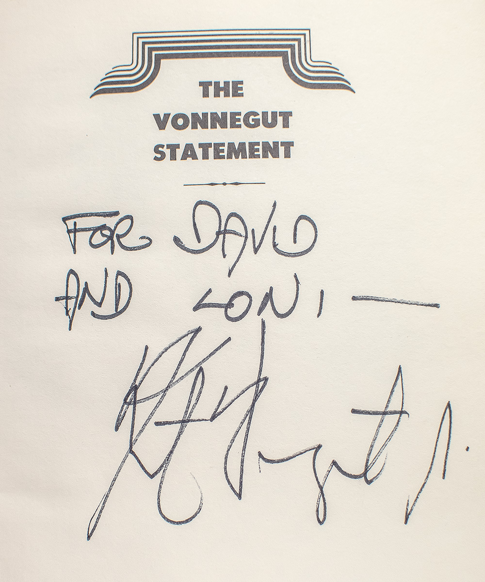 The Vonnegut Statement: Original Essays on the life and Work of Kurt Vonnegut, Jr. With A Bibliography.