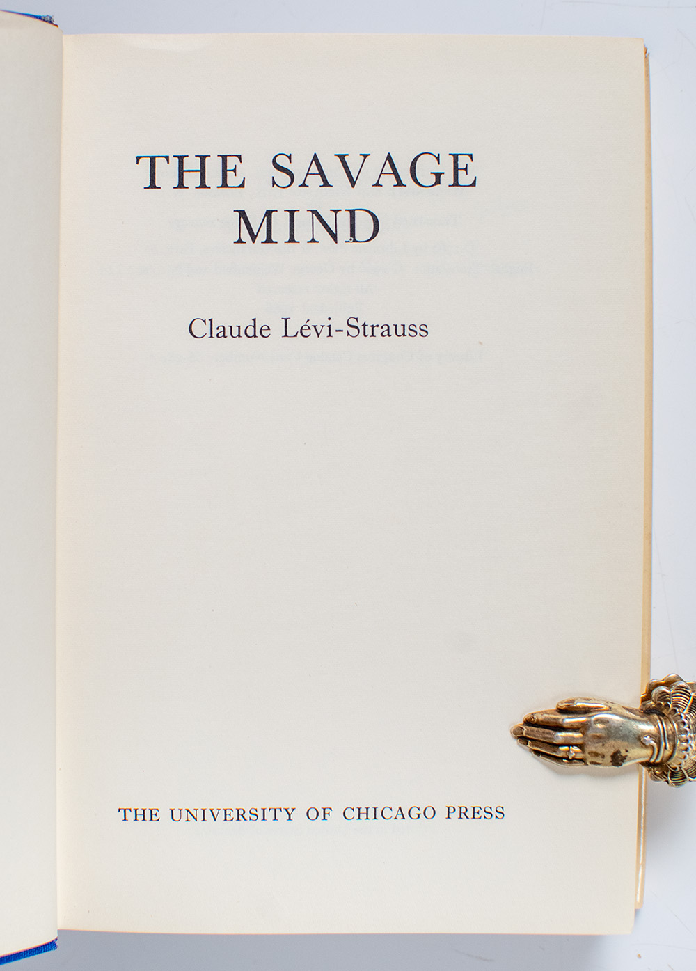 The Savage Mind.
