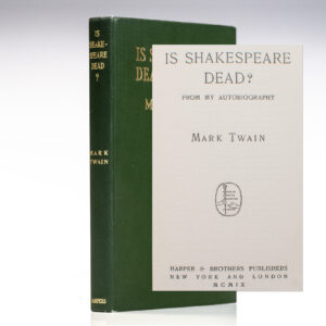 Is Shakespeare Dead? From My Autobiography.