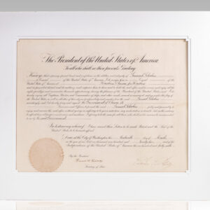 Calvin Coolidge Signed Consular Appointment.