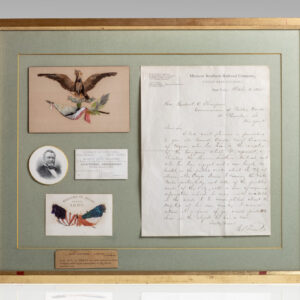 Ulysses S. Grant Signed Letter and Inaugural Ticket.
