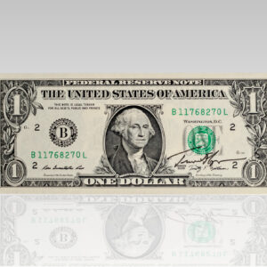 Timothy Geithner Signed Dollar Bill.