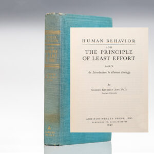 Human Behavior and the Principle of Least Effort: An Introduction to Human Ecology.