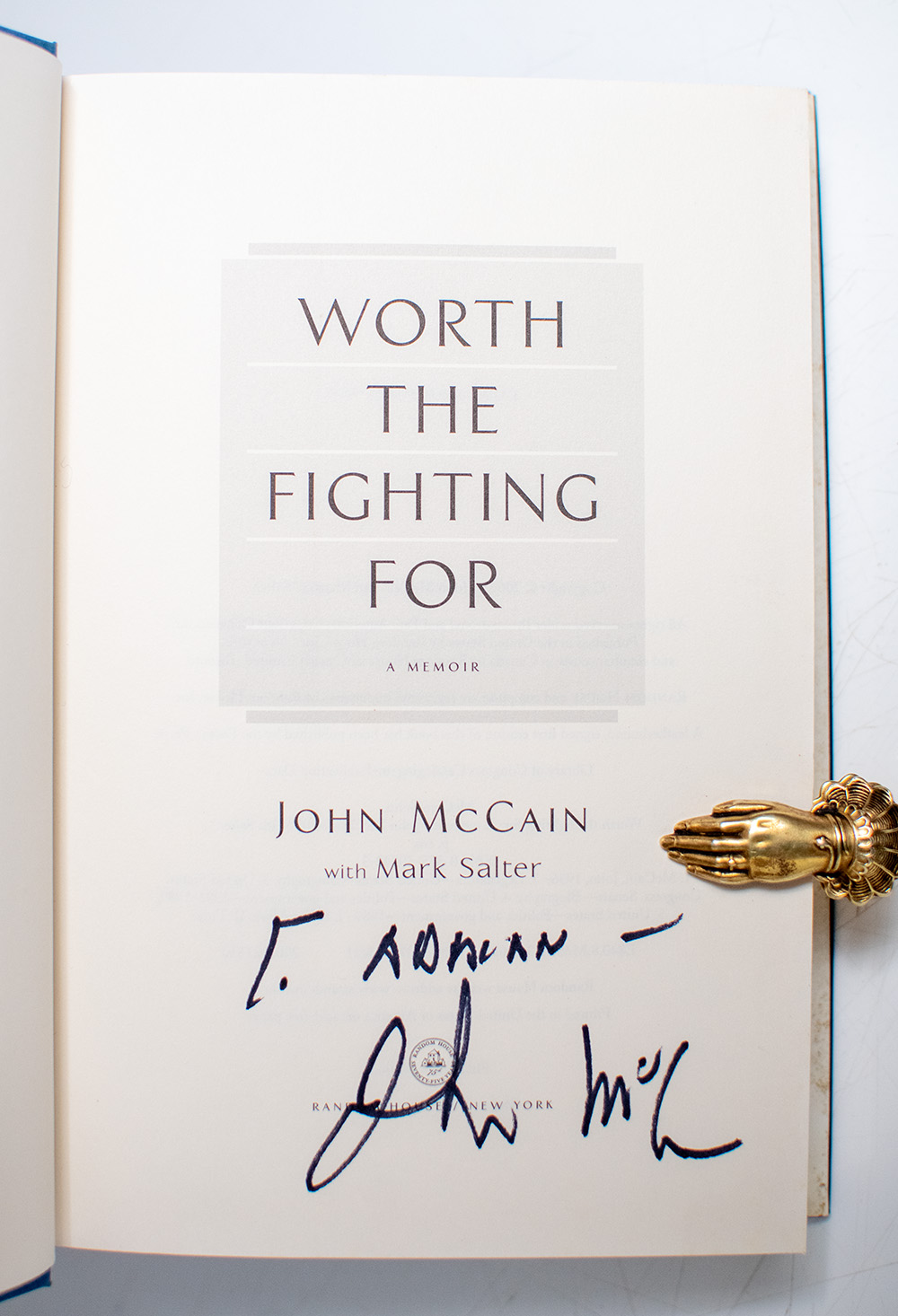 Worth the Fighting For: A Memoir.