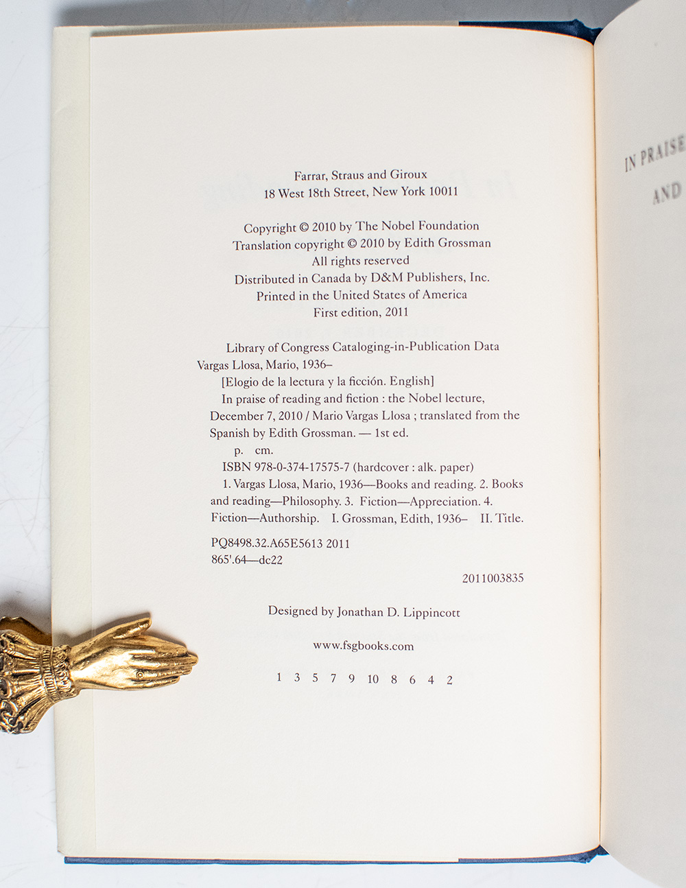 In Praise of Reading and Fiction: The Nobel Lecture.