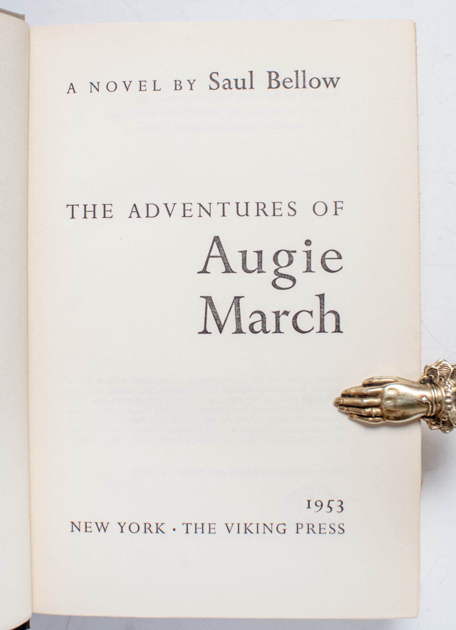 The Adventures of Augie March.