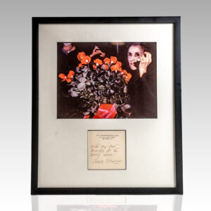 Isak Dinesen Autograph Note Signed.