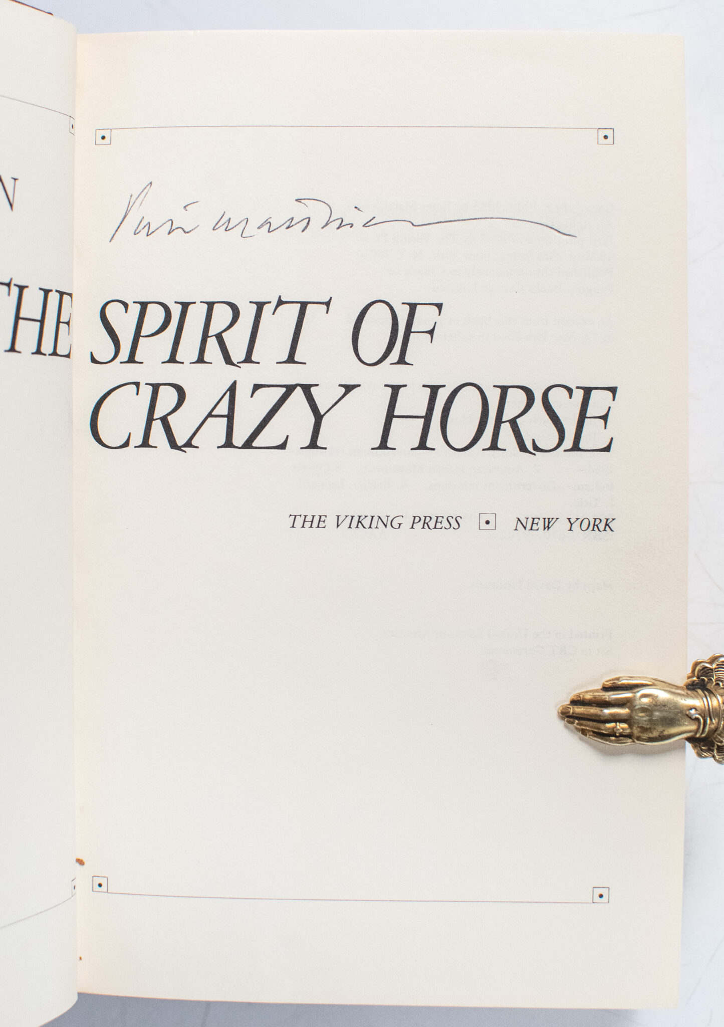 In The Spirit of Crazy Horse.