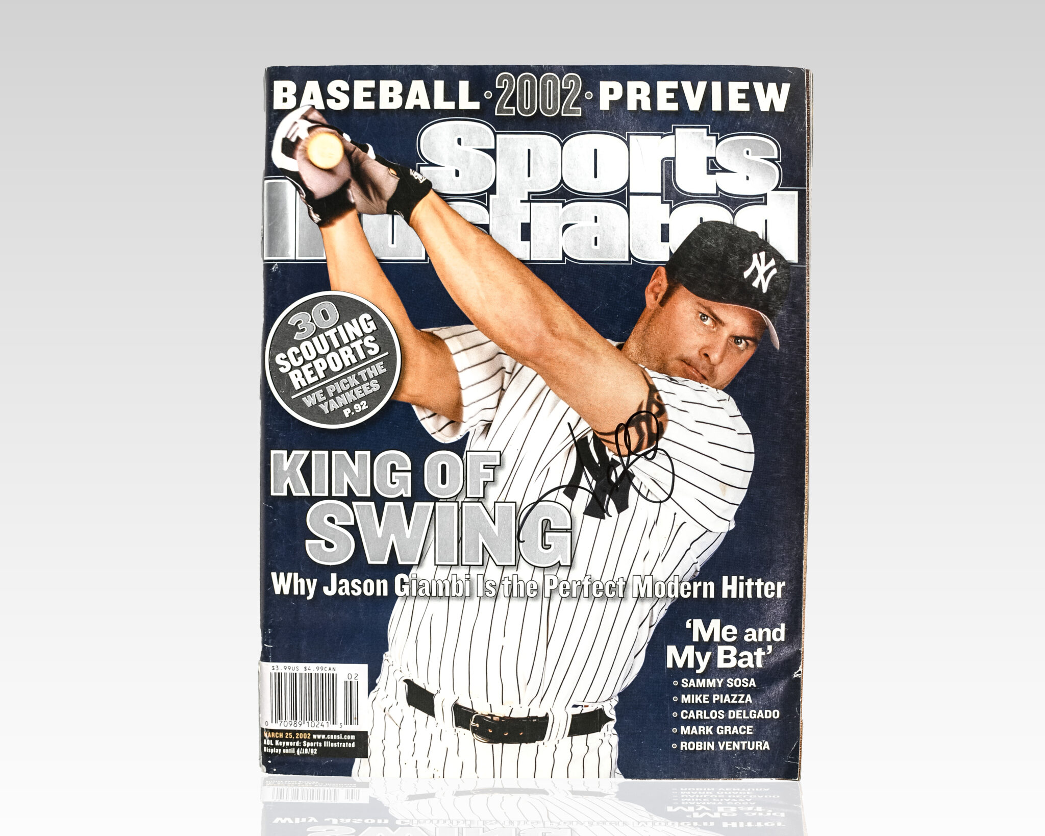 Jason Giambi Signed Sports Illustrated.