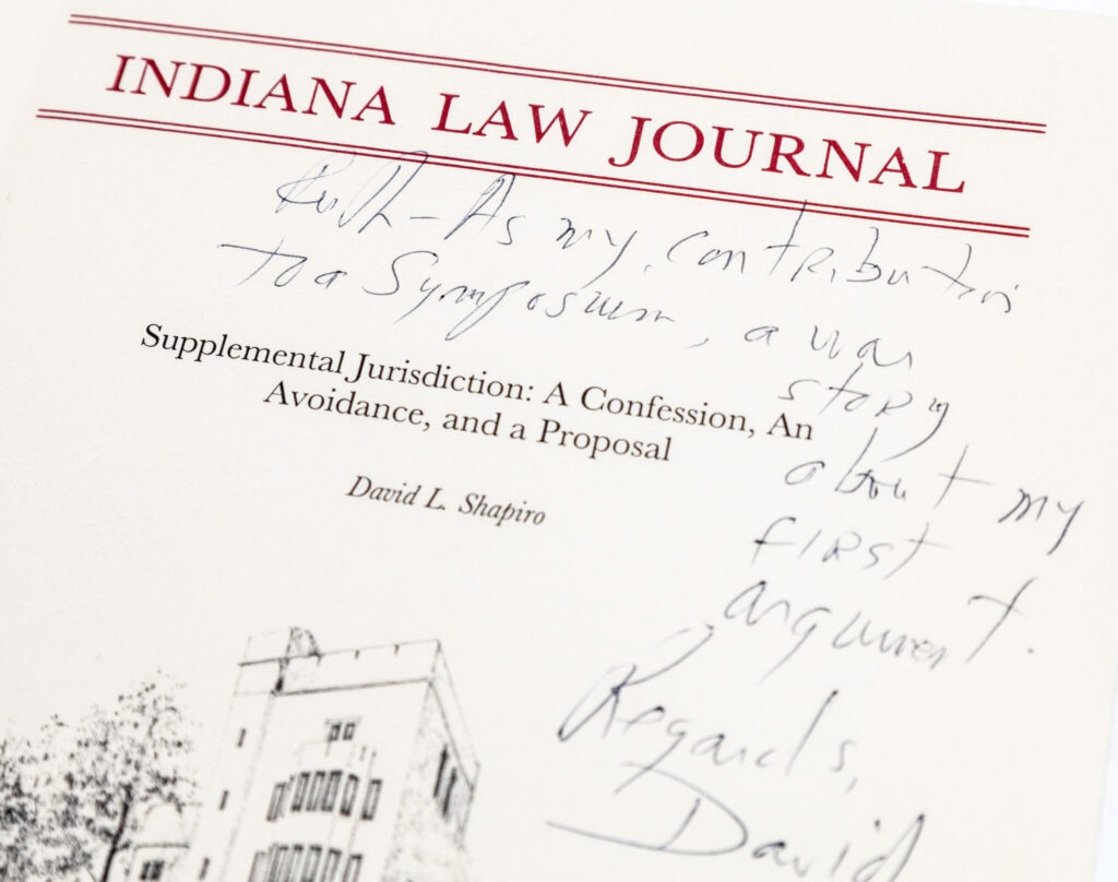 Indiana Law Journal; Supplemental Jurisdiction: A Confession, an Avoidance, and a Proposal.