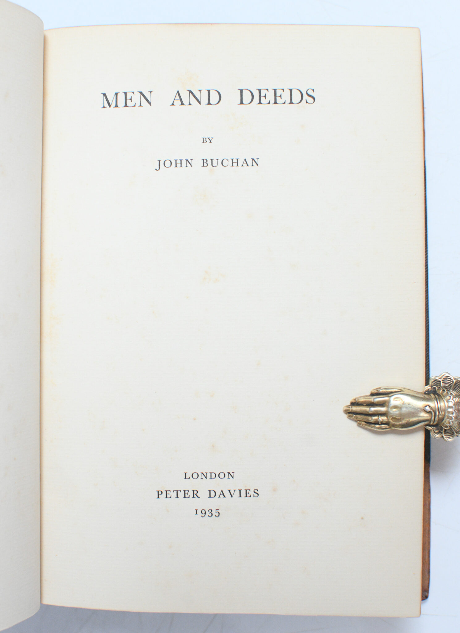 Men and Deeds.