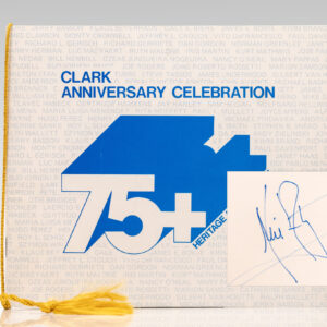 Neil Armstrong Twice Signed Clark Anniversary Celebration Program.