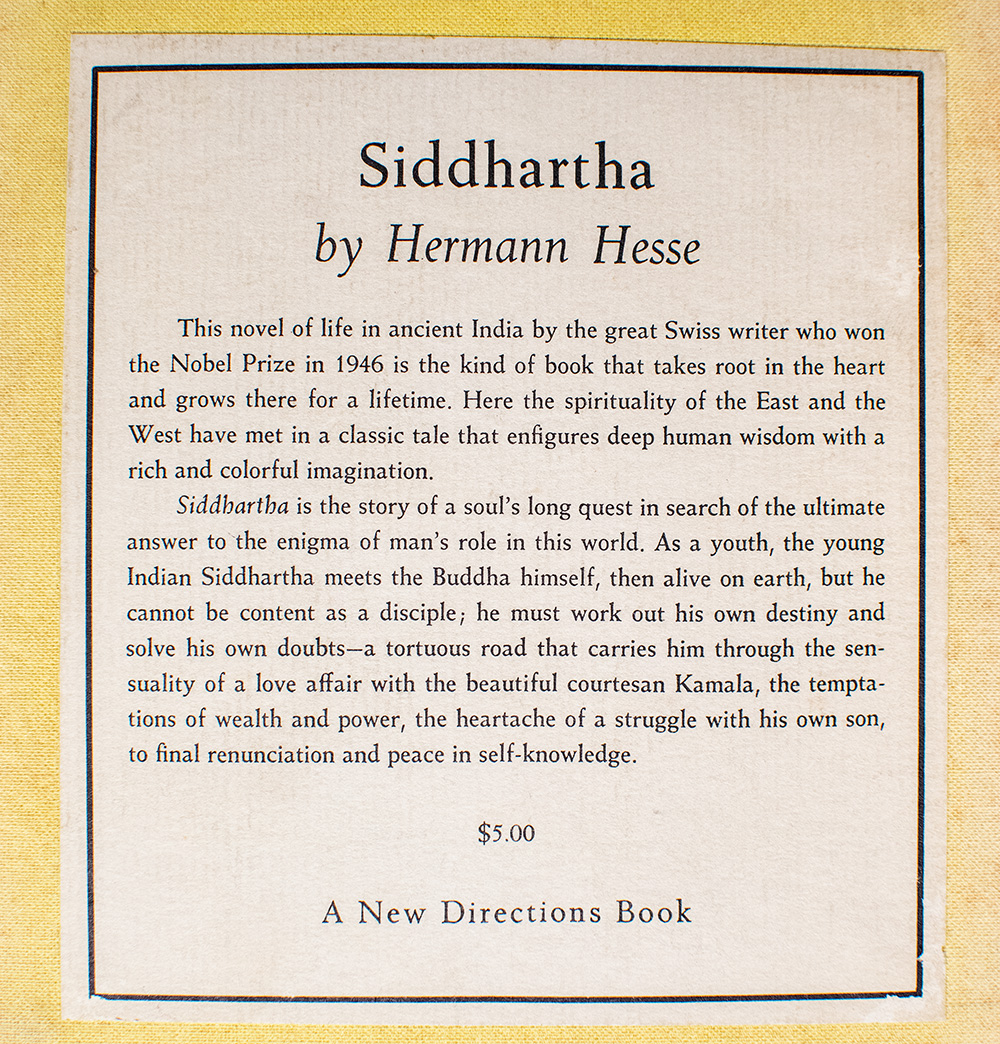 Siddhartha.