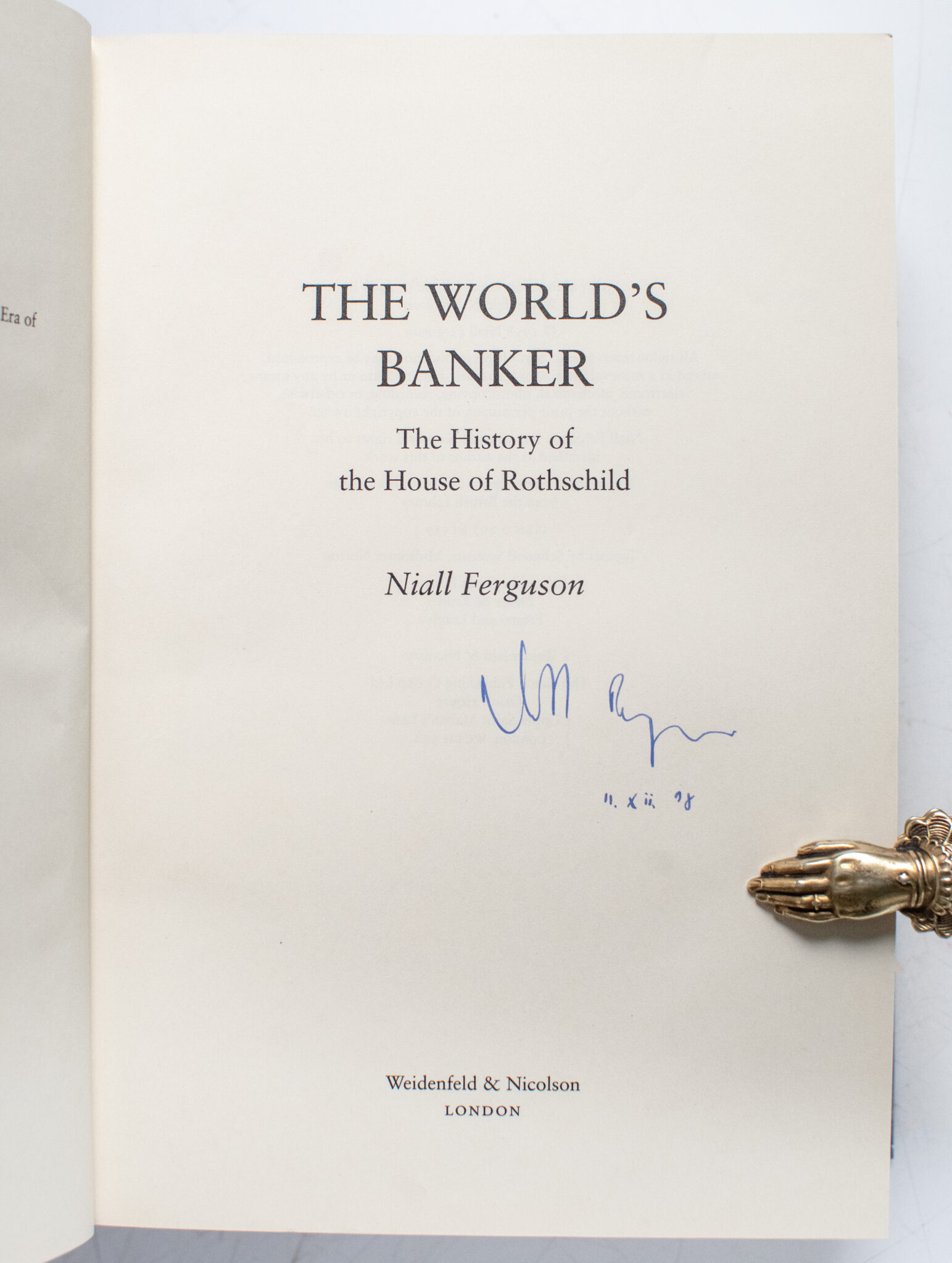 The World's Banker: The History of the House of Rothschild.