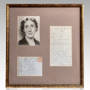 Virginia Woolf Autograph Letter Signed.