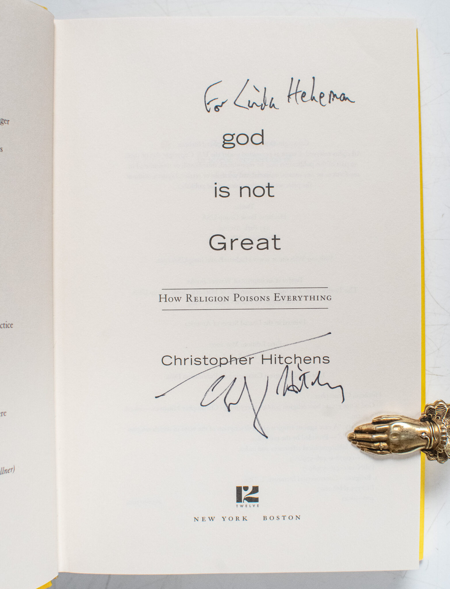 God Is Not Great: How Religion Poisons Everything.