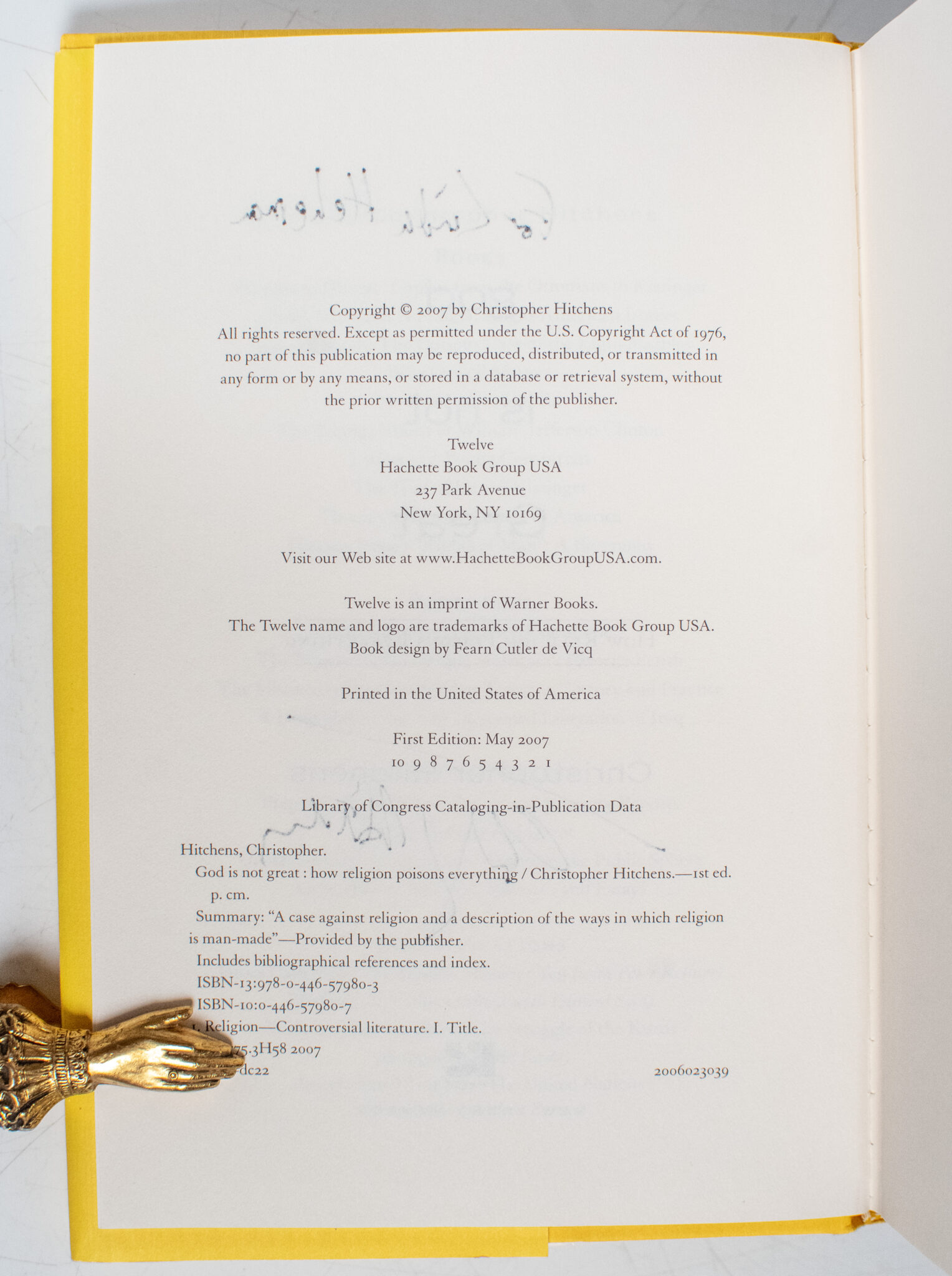 God Is Not Great: How Religion Poisons Everything.