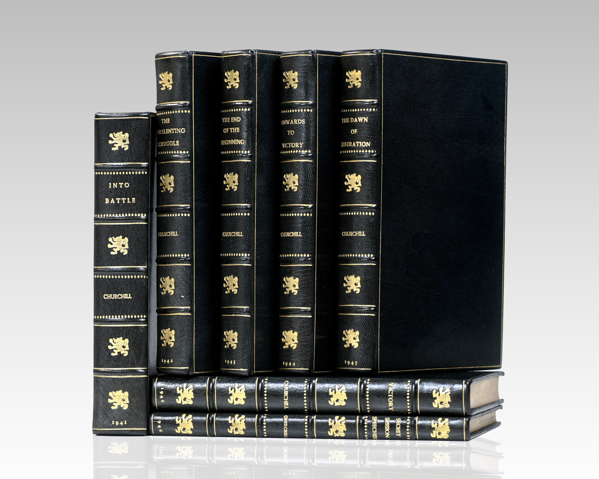 Winston Churchill’s War Speeches: Into Battle, The Unrelenting Struggle, The End of the Beginning, Onwards to Victory, The Dawn of Liberation, Victory, Secret Session Speeches.