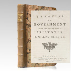 A Treatise on Government. Translated From The Greek of Aristotle.