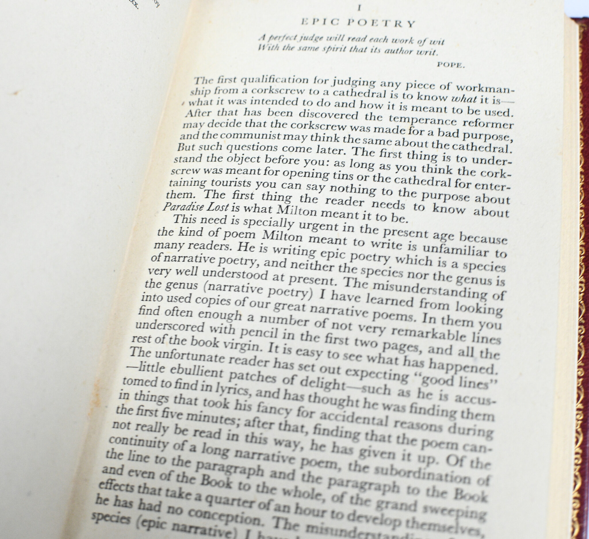 A Preface to Paradise Lost.