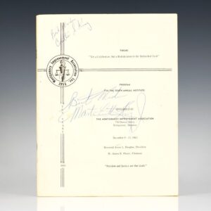 Program for the Tenth Annual Institute December 9-12, 1965.