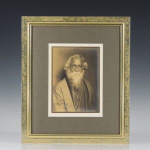 Rabindranath Tagore Signed Photograph.