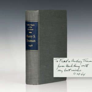 Public Papers of the Presidents: Harry S. Truman 1948: Containing the Public Messages, Speeches, and Statements of the Presidents; January 1 to December 31, 1948.