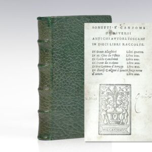 Sonetti e' Canzoni di diversi antichi autori Toscani in dieci libri raccolte