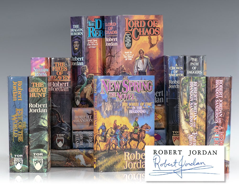 The Wheel of Time Complete Series: New Spring, The Eye of the World, The Great Hunt, The Dragon Reborn, The Shadow Rising, The Fires of Heaven, Lord of Chaos, A Crown of Swords, The Path of Daggers, Winter’s Heart, Crossroads of Twilight, Knife of Dreams, The Gathering Storm, Towers of Midnight, A Memory of Light.