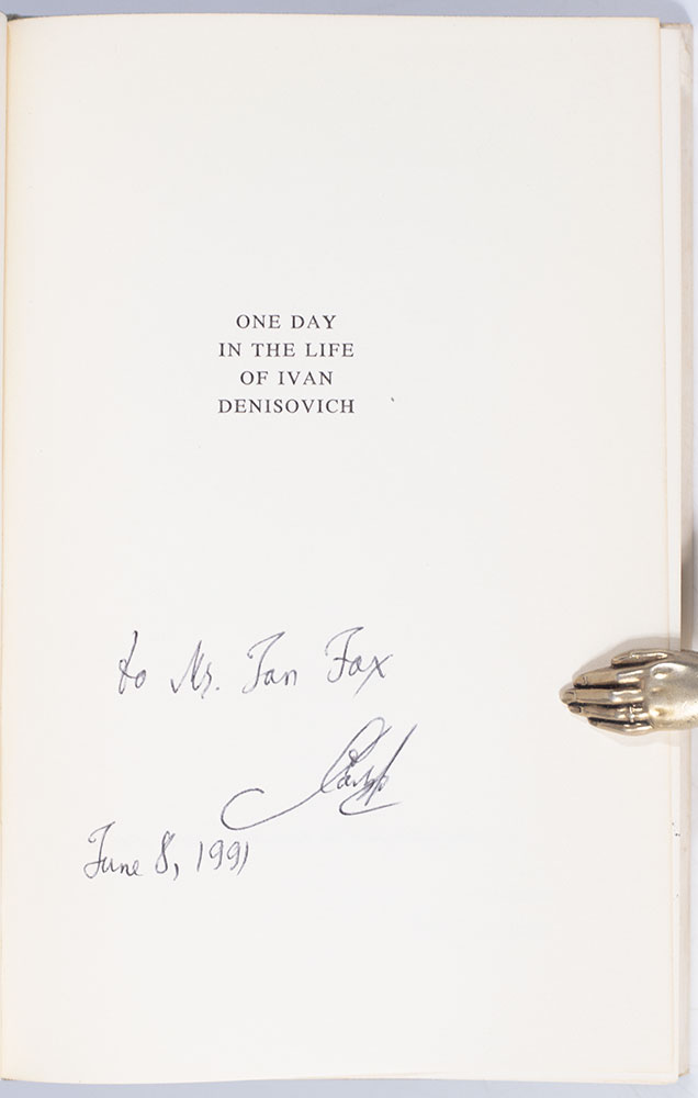One Day in the Life of Ivan Denisovich.