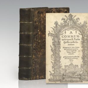 A Commentarie upon S. Paules Epistles to the Corinthians.
