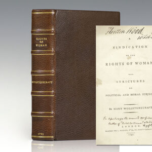 A Vindication of the Rights of Woman: With Strictures on Political and Moral Subjects.