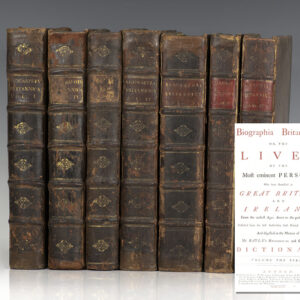 Biographia Britannica: Or, the Lives of the Most Eminent Persons Who Have Flourished In Great Britain and Ireland, From the Earliest Ages, Down to the Present Times: Collected from the Best Authorities, both Printed an Manuscript, and Digested in a Manner of Mr. Bayle's Historical and Critical Dictionary.