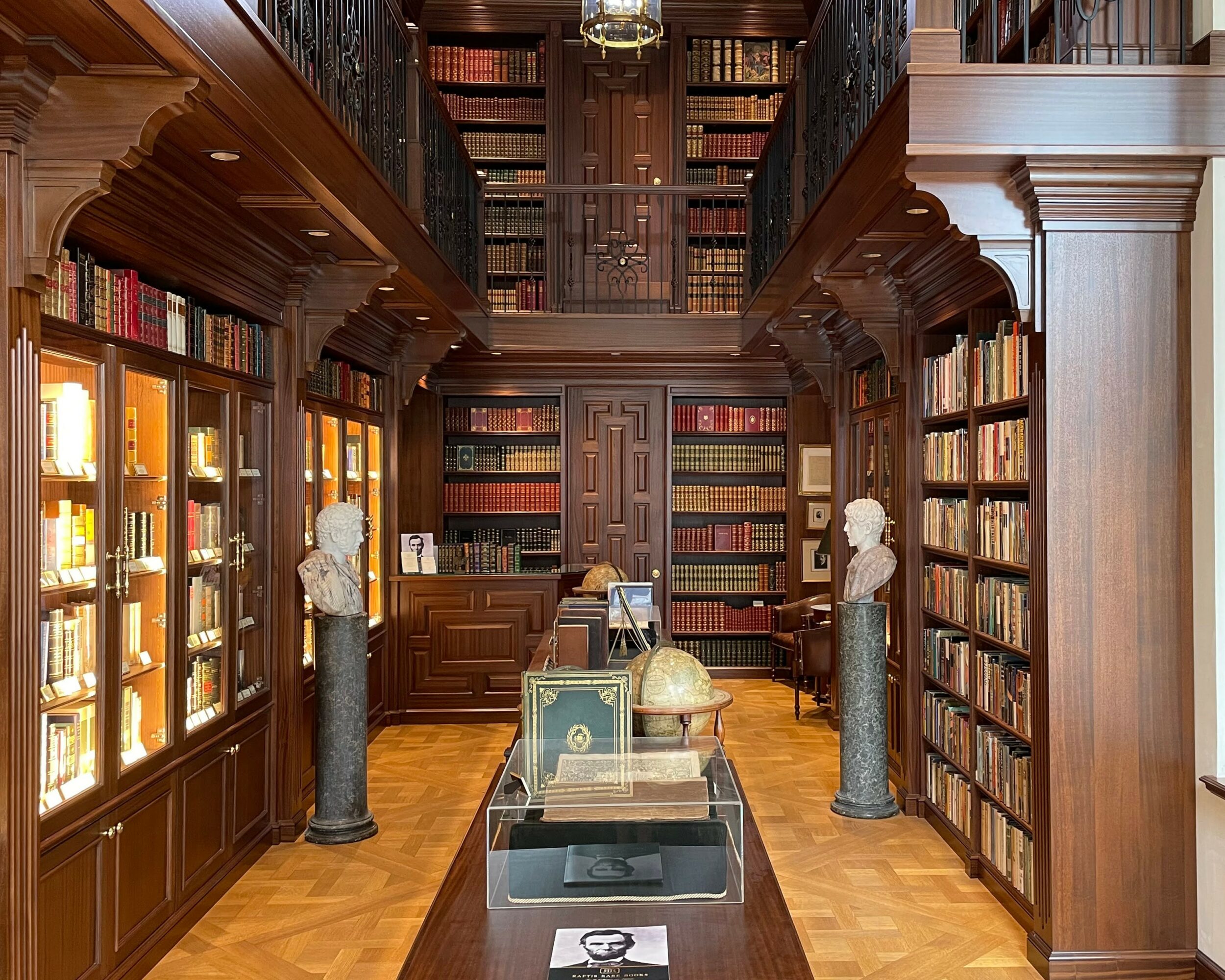 Interior of the rare book gallery 