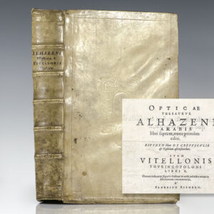 Opticae Thesaurus Alhazeni Arabis. [Alhazen's Book of Optics].