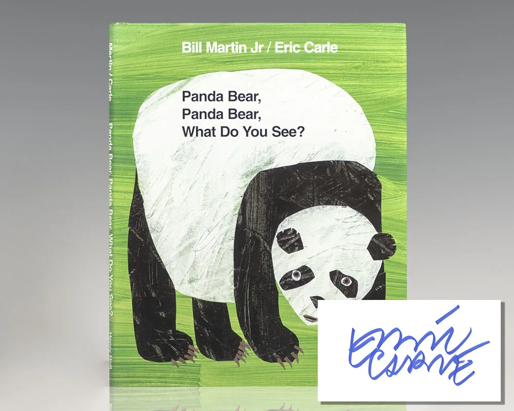 First edition of Panda Bear, Panda Bear, What Do You See? signed by Eric Carle