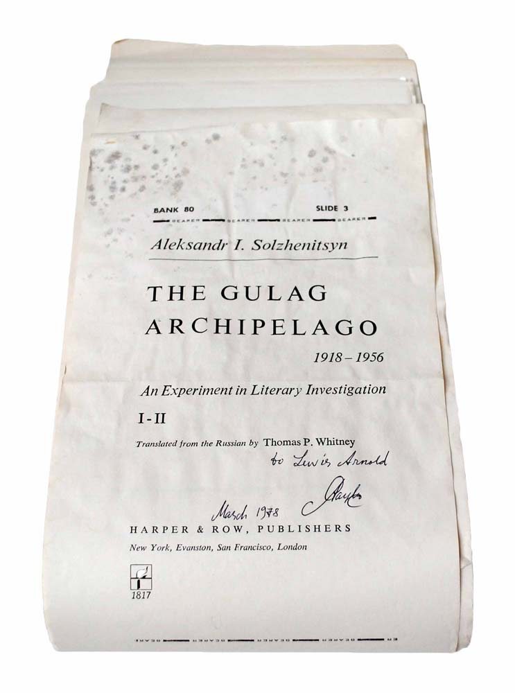 The Gulag Archipelago.