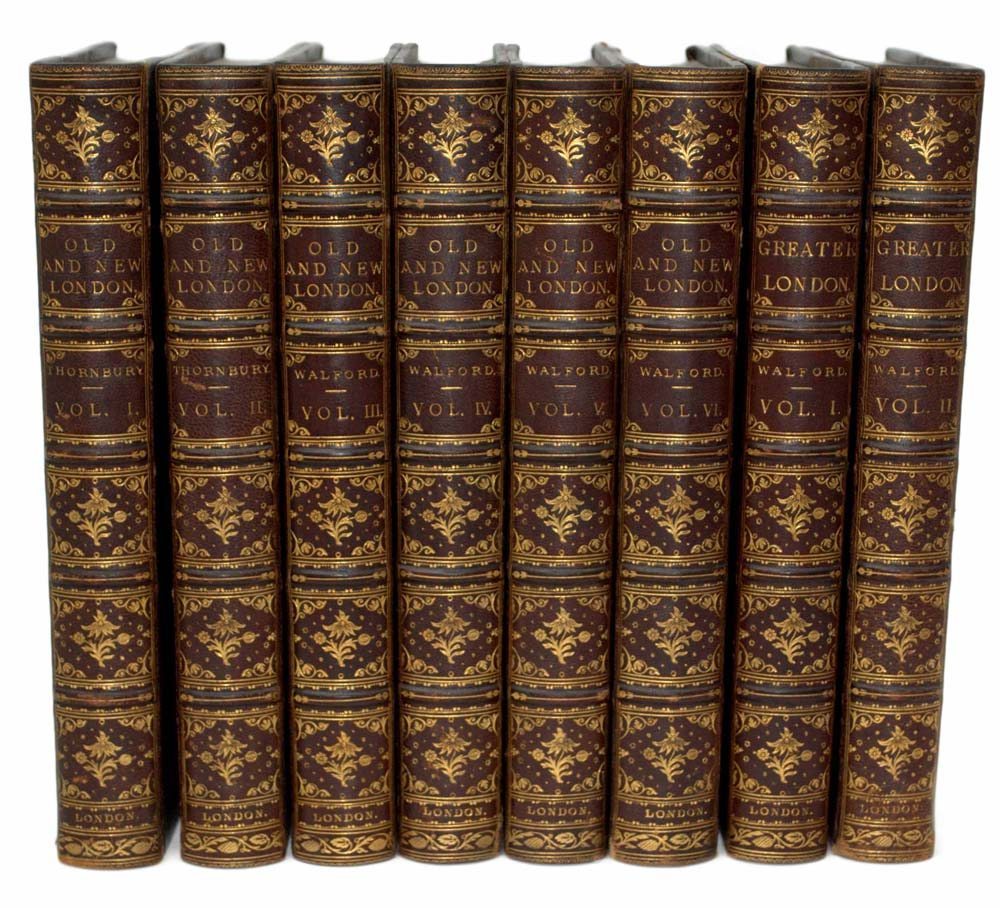 Old and New London (6 volume set) and Greater London. (2 Volumes): A Narrative of Its History, Its People, and Its Places, Illustrated with Numerous Engravings