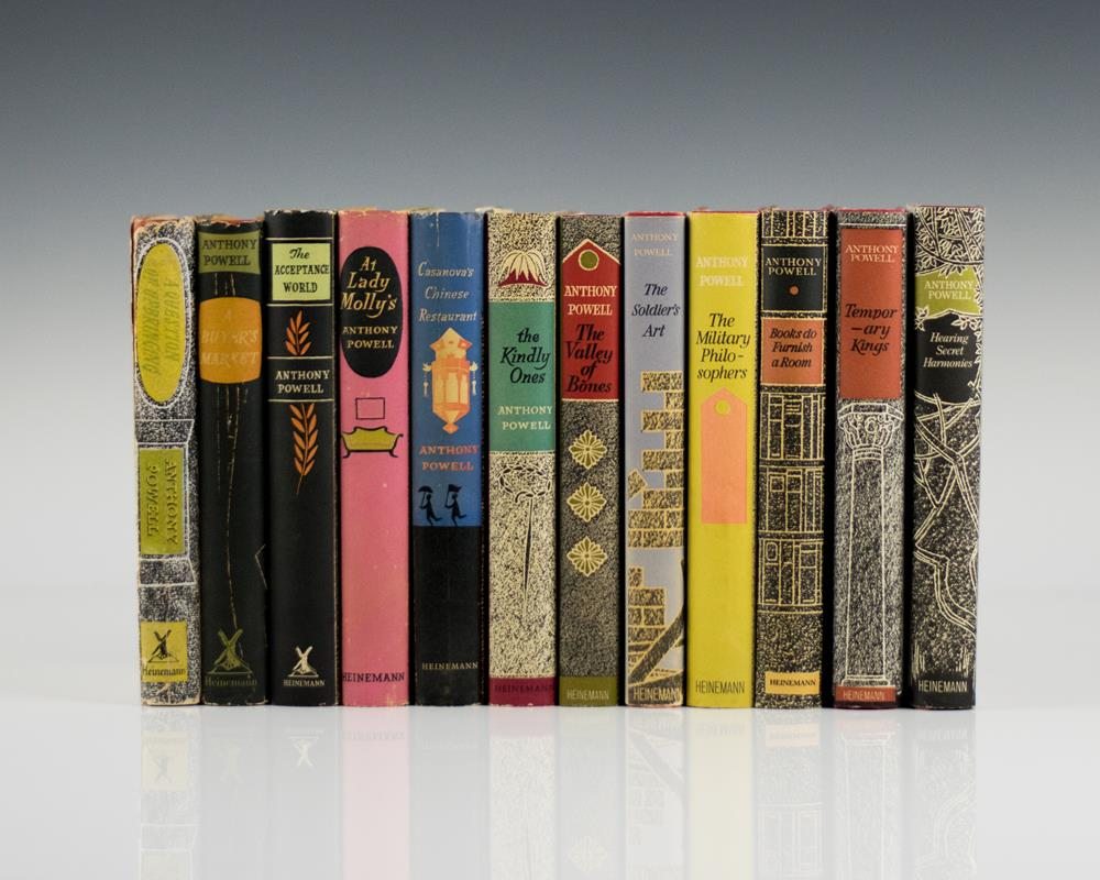 A Dance to the Music of Time: A Question of Upbringing; A Buyer’s Market; The Acceptance World; At Lady Molly’s; Casanova’s Chinese Restaurant; The Kindly Ones; The Valley of Bones; The Soldier’s Art; The Military Philosophers; Books do Furnish a Ro