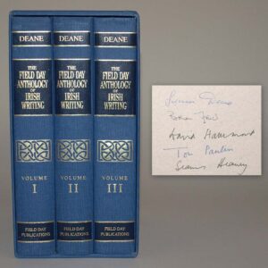 Field Day Anthology of Irish Writing Volumes 1-3