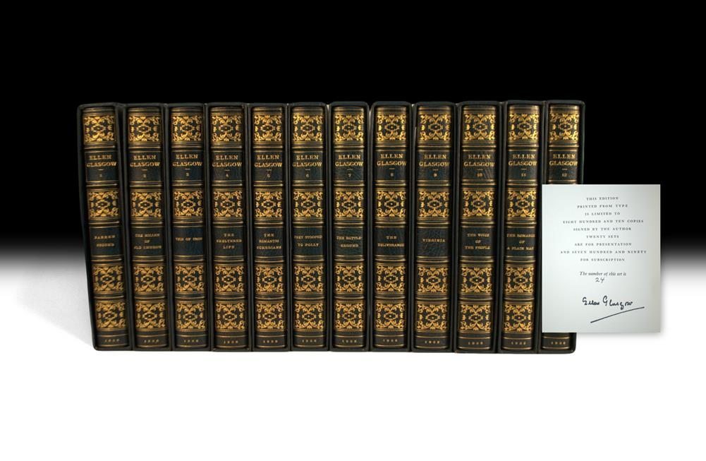 The Works of Ellen Glasgow Including: Barren Ground, The Miller of Old Church, Vein of Iron, The Sheltered Life, The Romantic Comedians, They Stooped to Folly, The Battle Ground, The Deliverance, Virginia.