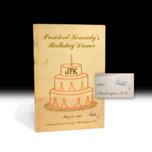 President Kennedyâs Birthday Dinner May 27, 1961