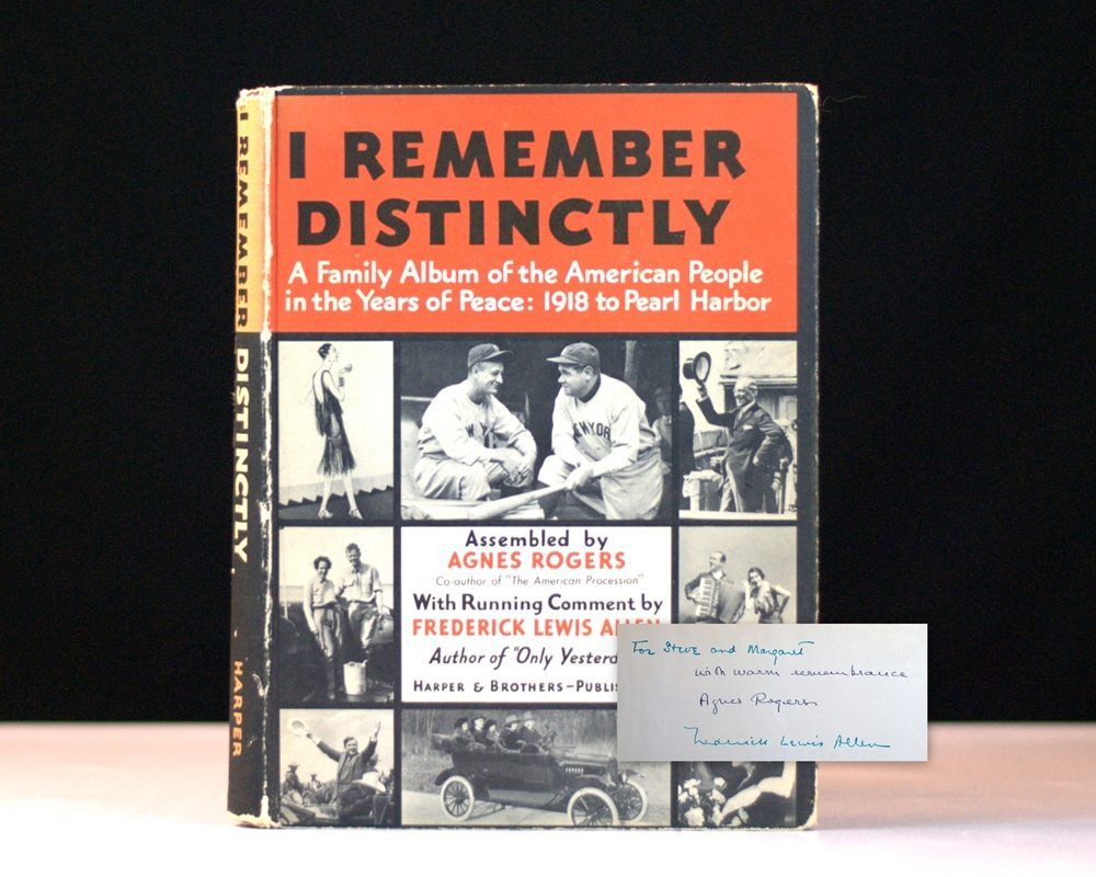I Remember Distinctly: A Family Album of the American People, 1918-1941.