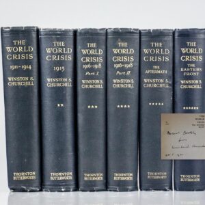 The World Crisis 1911-1914; The World Crisis 1915; The World Crisis 1916-1918 Part One and Part Two; The World Crisis. The Aftermath; The World Crisis. The Eastern Front